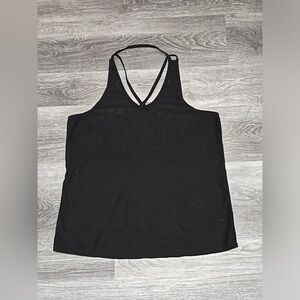 Athleta Black Women's Halter Racerback Net Tank